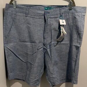 Men’s Washable Linen Shorts - Blue
